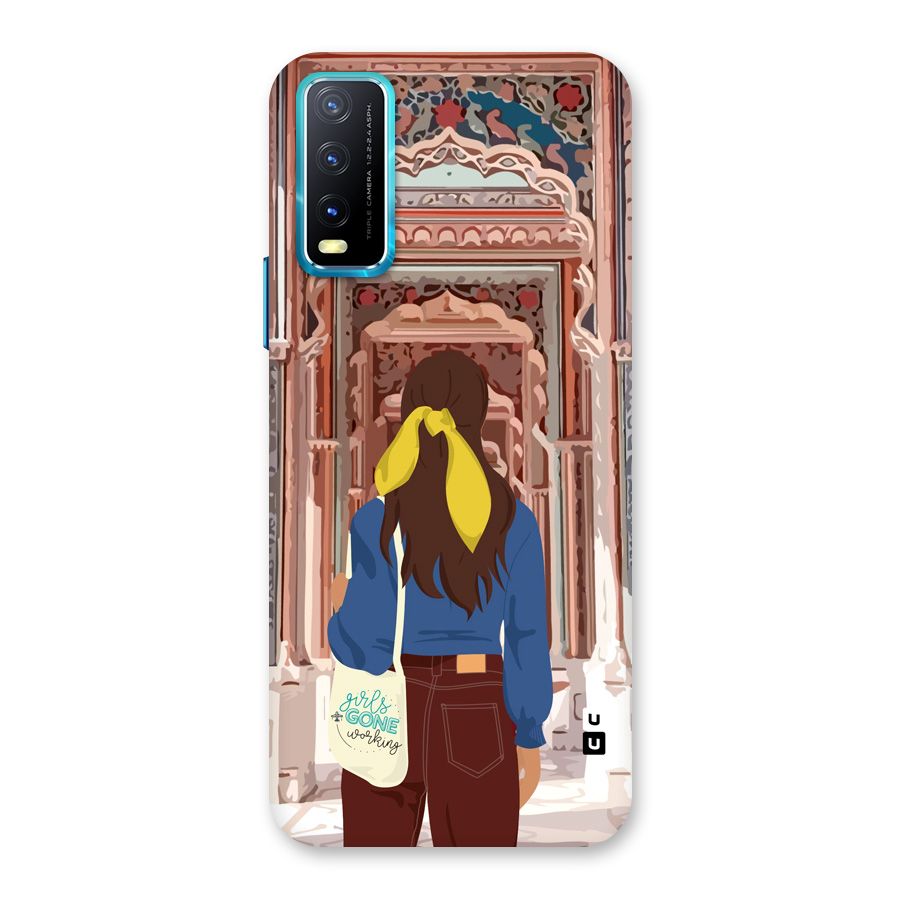 wonderful Girl Back Case for Vivo Y20A