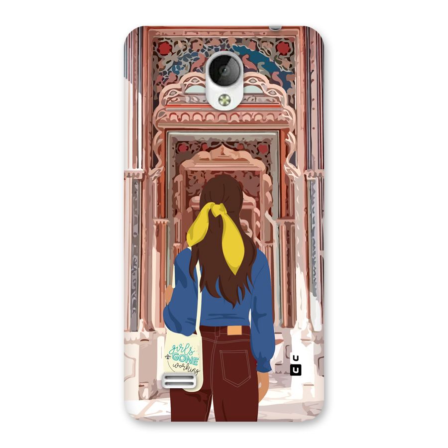 wonderful Girl Back Case for Vivo Y21