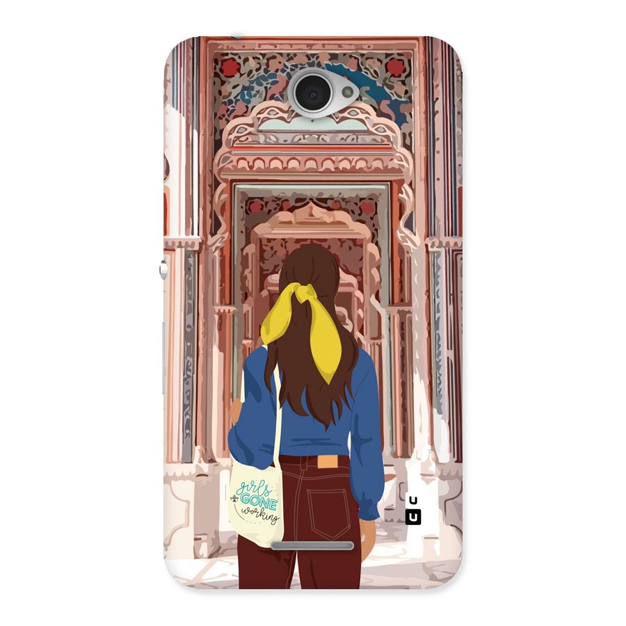 wonderful Girl Back Case for Xperia E4