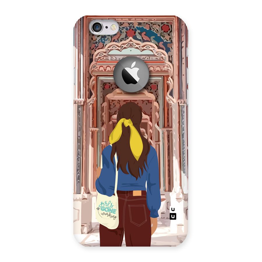 wonderful Girl Back Case for iPhone 6 Logo Cut