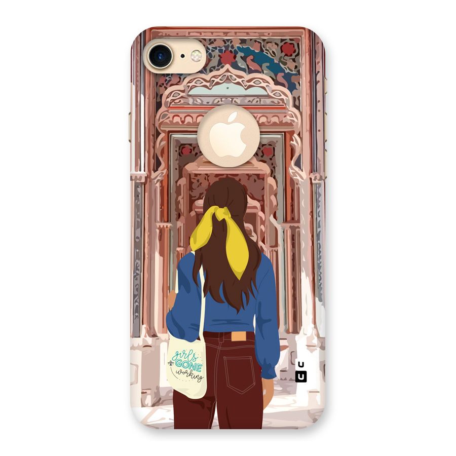 wonderful Girl Back Case for iPhone 7 Logo Cut