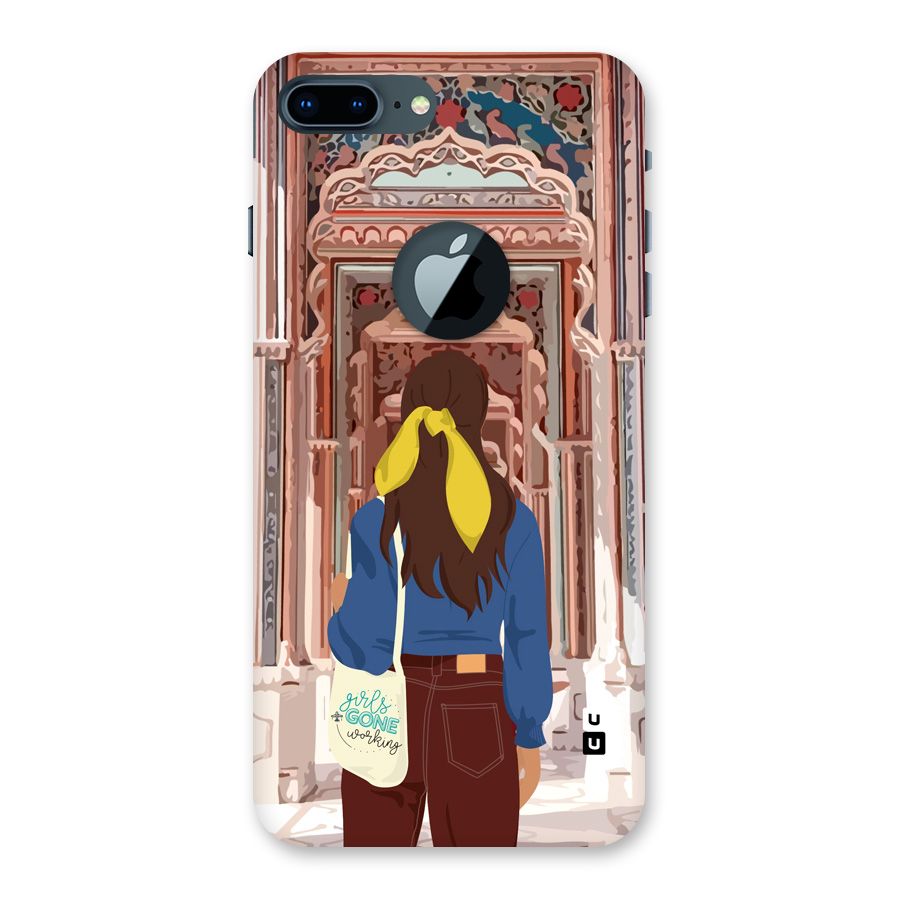 wonderful Girl Back Case for iPhone 7 Plus Logo Cut