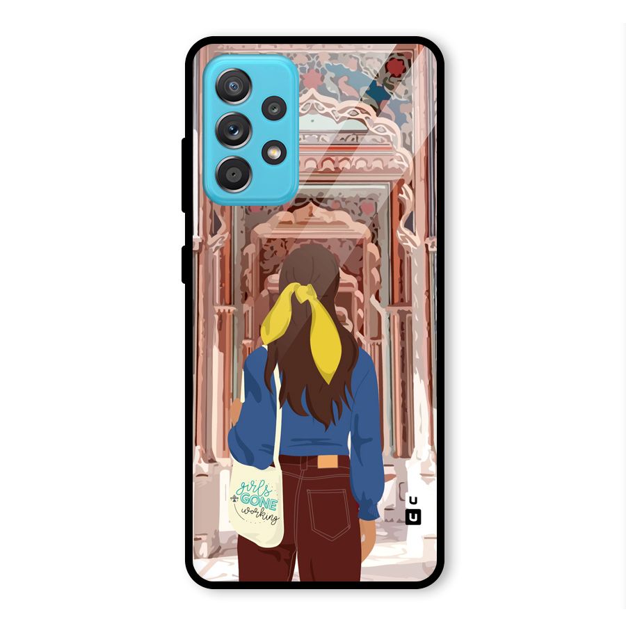 wonderful Girl Glass Back Case for Galaxy A52