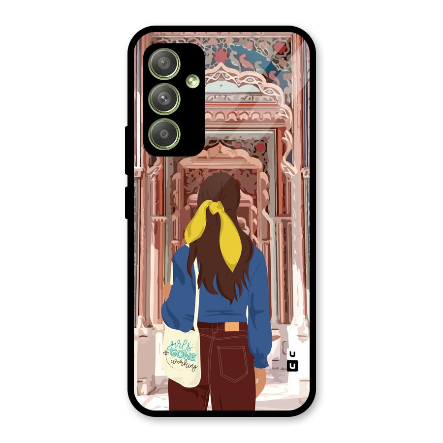 wonderful Girl Glass Back Case for Galaxy A54