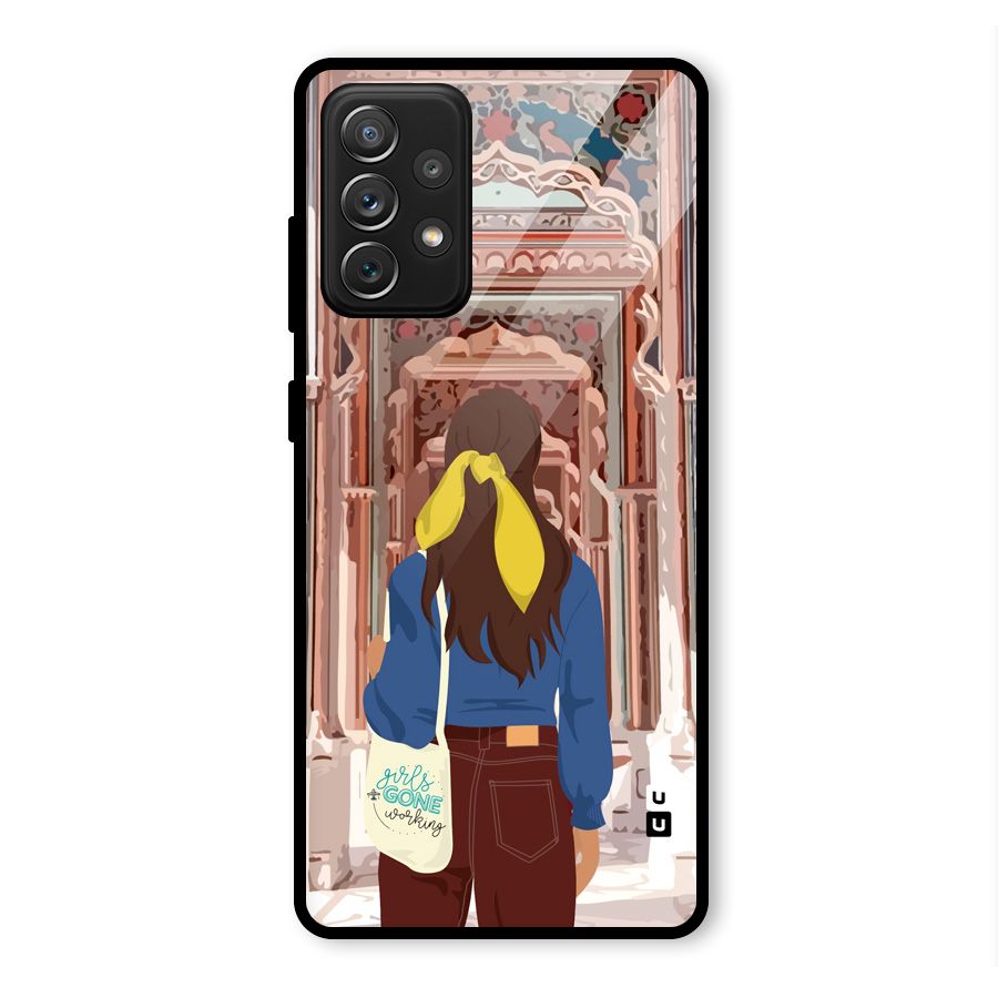 wonderful Girl Glass Back Case for Galaxy A72