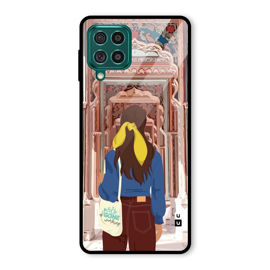 wonderful Girl Glass Back Case for Galaxy F62