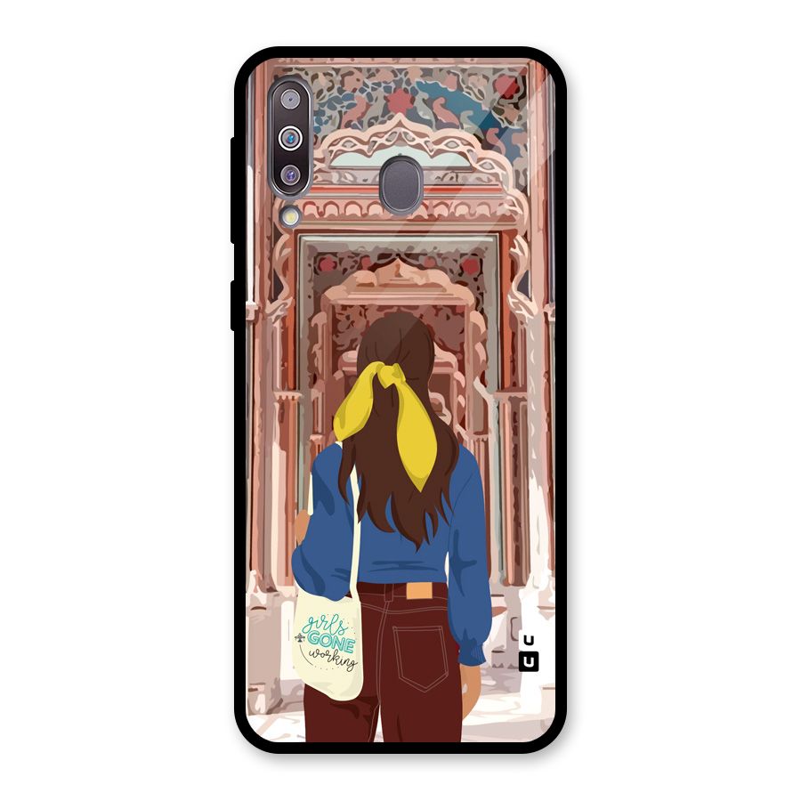 wonderful Girl Glass Back Case for Galaxy M30