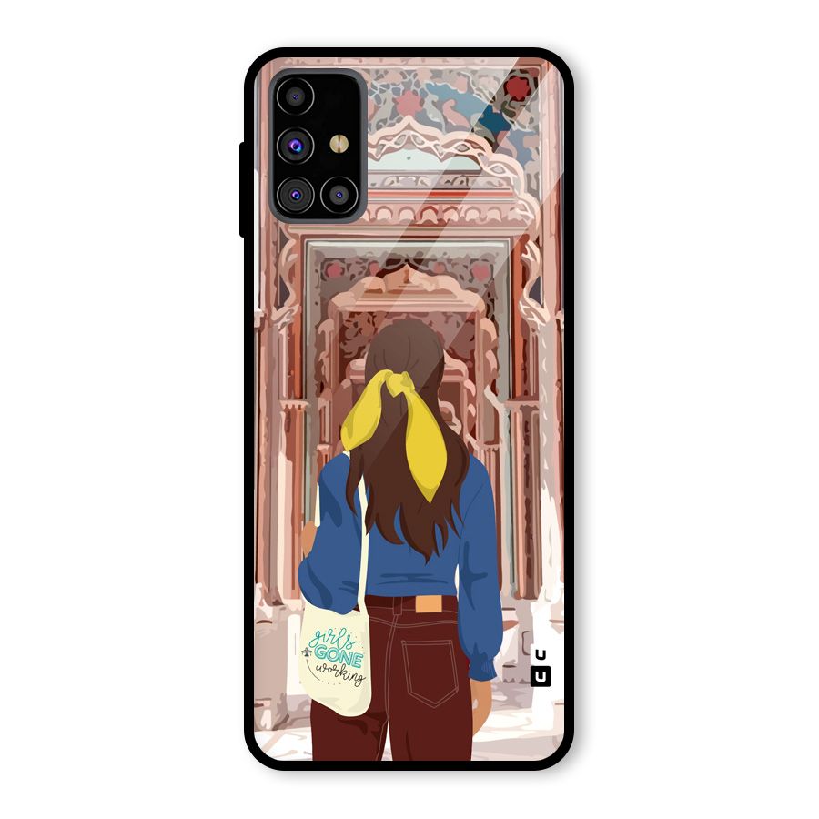 wonderful Girl Glass Back Case for Galaxy M31s