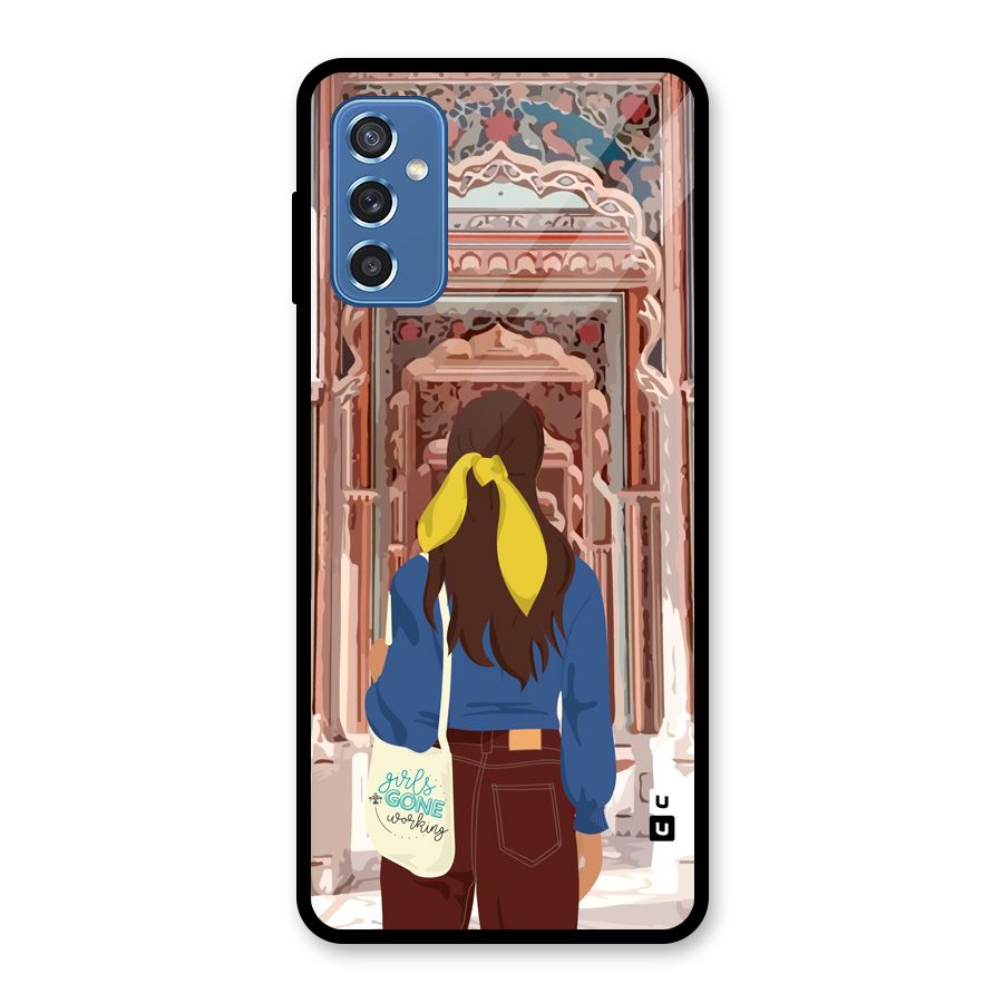 wonderful Girl Glass Back Case for Galaxy M52 5G