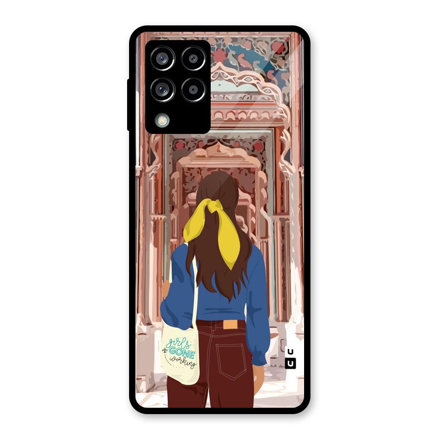 wonderful Girl Glass Back Case for Galaxy M53 5G