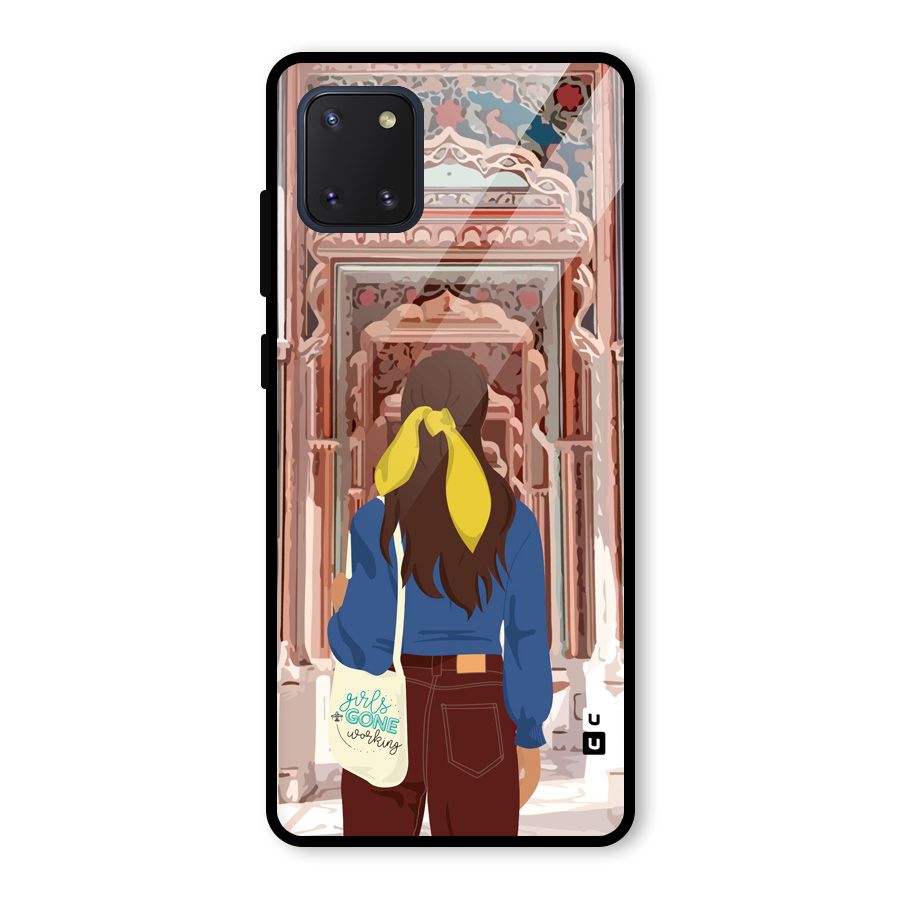 wonderful Girl Glass Back Case for Galaxy Note 10 Lite