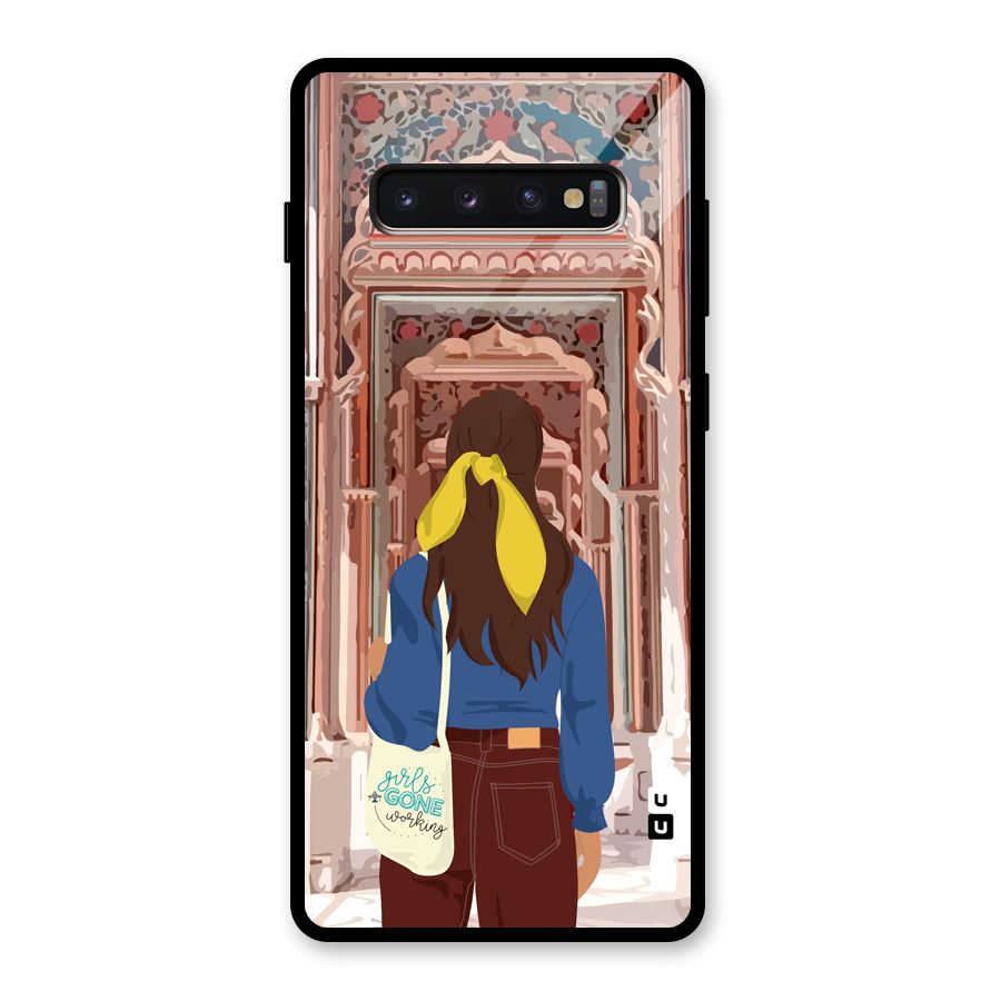 wonderful Girl Glass Back Case for Galaxy S10 Plus