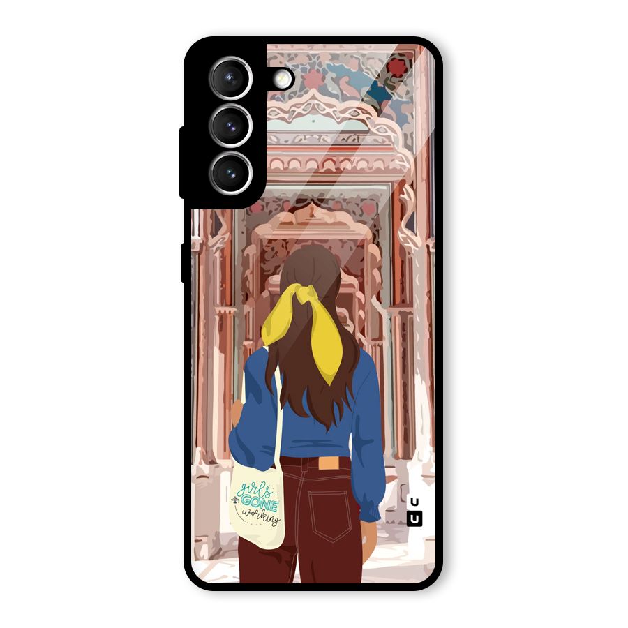 wonderful Girl Glass Back Case for Galaxy S21 5G