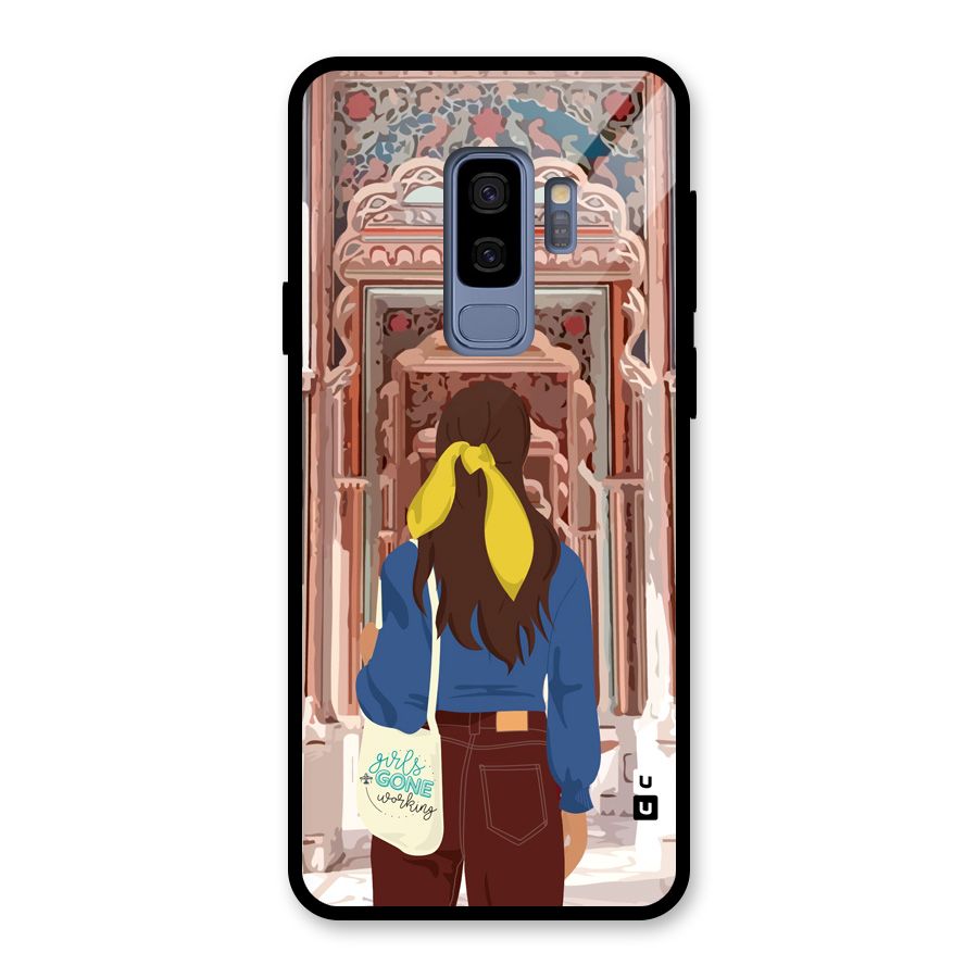 wonderful Girl Glass Back Case for Galaxy S9 Plus
