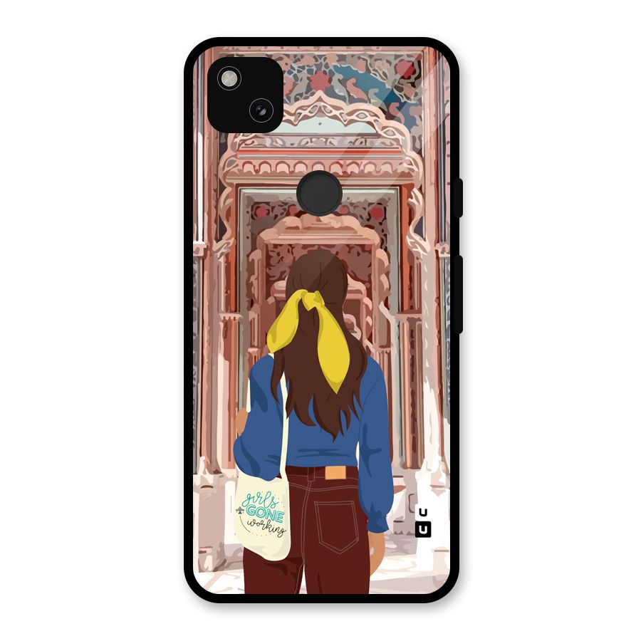 wonderful Girl Glass Back Case for Google Pixel 4a