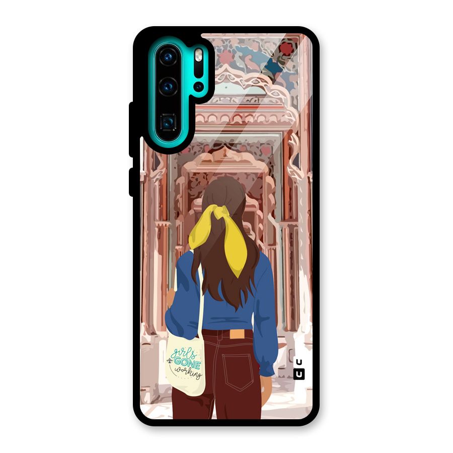 wonderful Girl Glass Back Case for Huawei P30 Pro