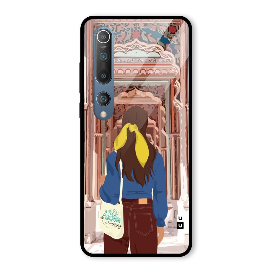 wonderful Girl Glass Back Case for Mi 10