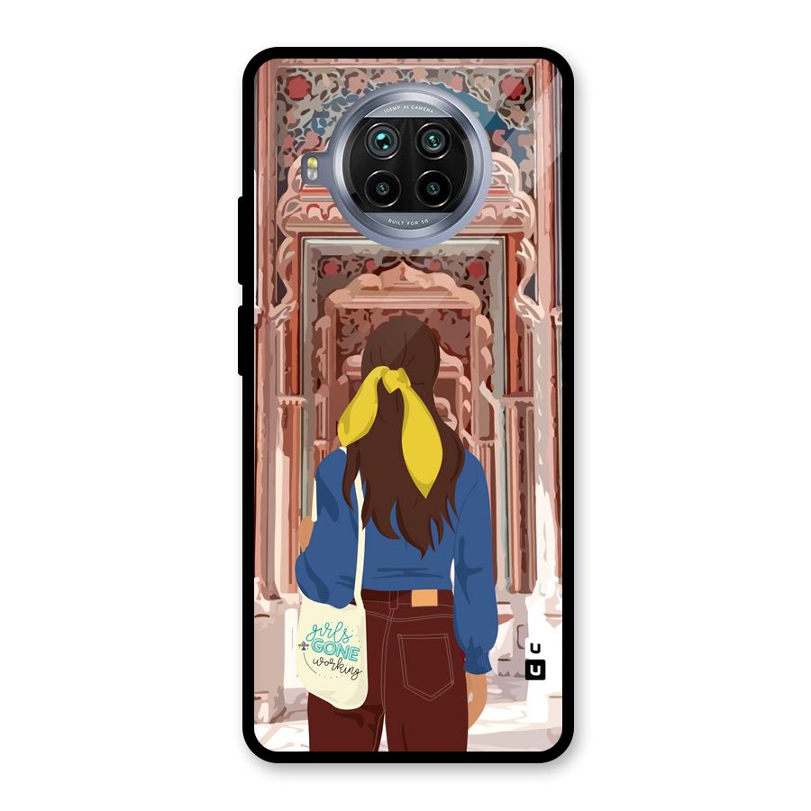 wonderful Girl Glass Back Case for Mi 10i