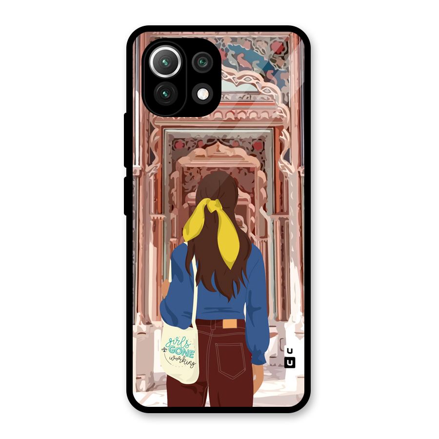 wonderful Girl Glass Back Case for Mi 11 Lite NE 5G