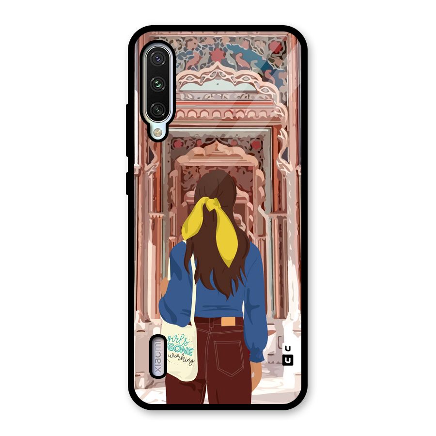 wonderful Girl Glass Back Case for Mi A3