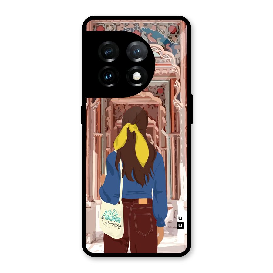 wonderful Girl Glass Back Case for OnePlus 11