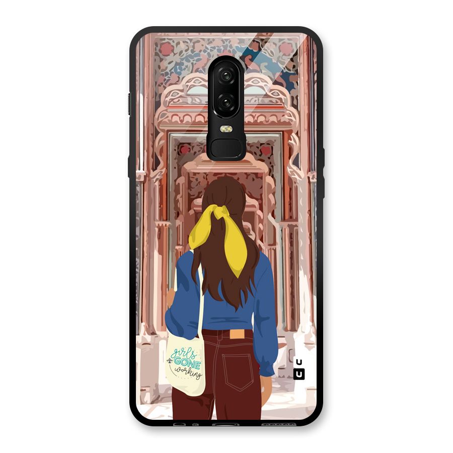 wonderful Girl Glass Back Case for OnePlus 6