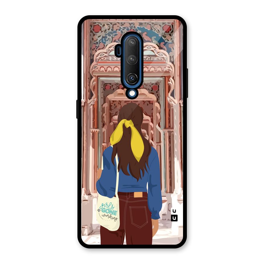 wonderful Girl Glass Back Case for OnePlus 7T Pro