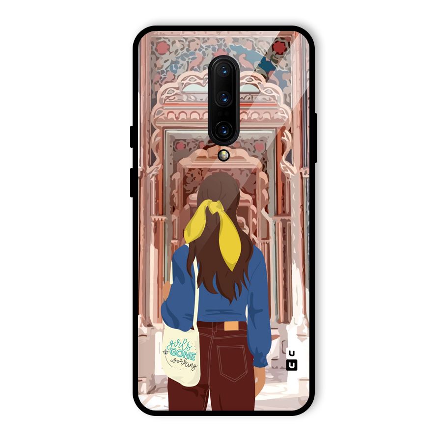 wonderful Girl Glass Back Case for OnePlus 7 Pro