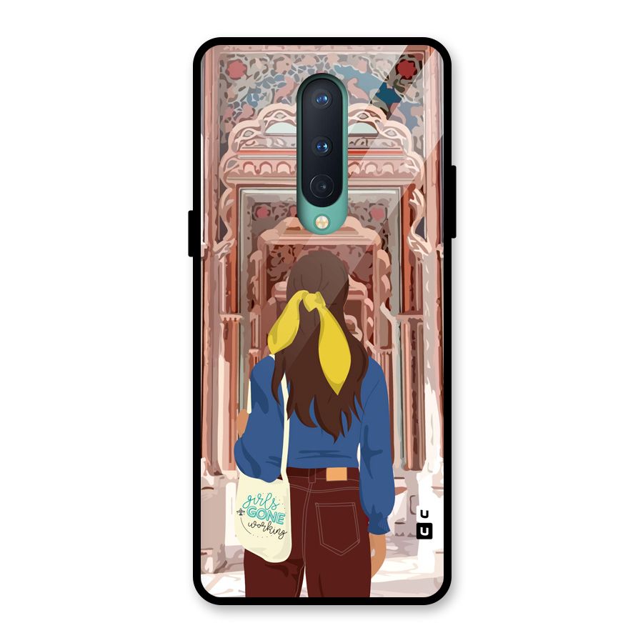 wonderful Girl Glass Back Case for OnePlus 8