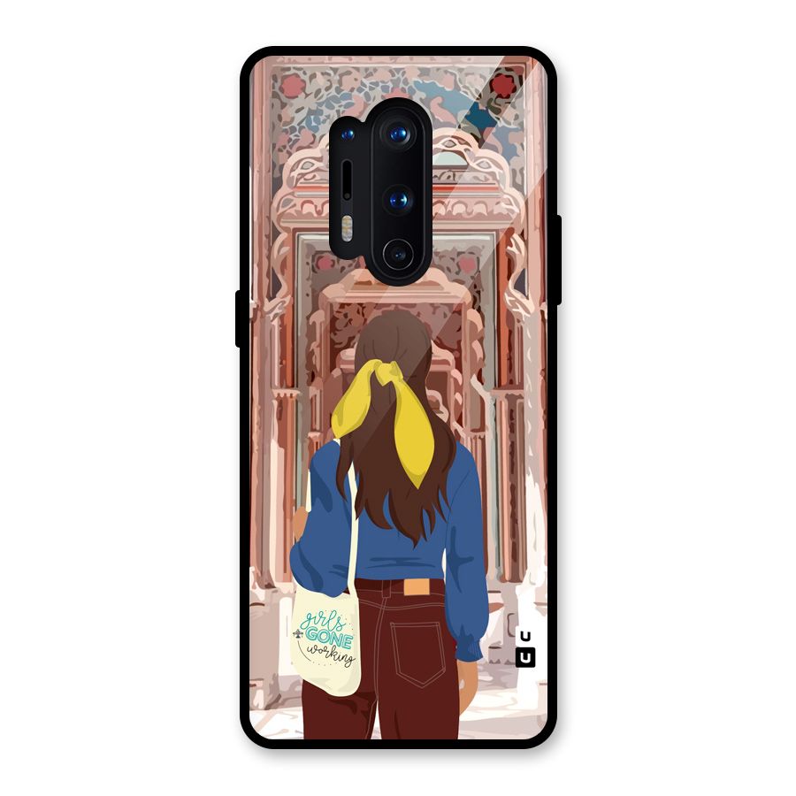 wonderful Girl Glass Back Case for OnePlus 8 Pro