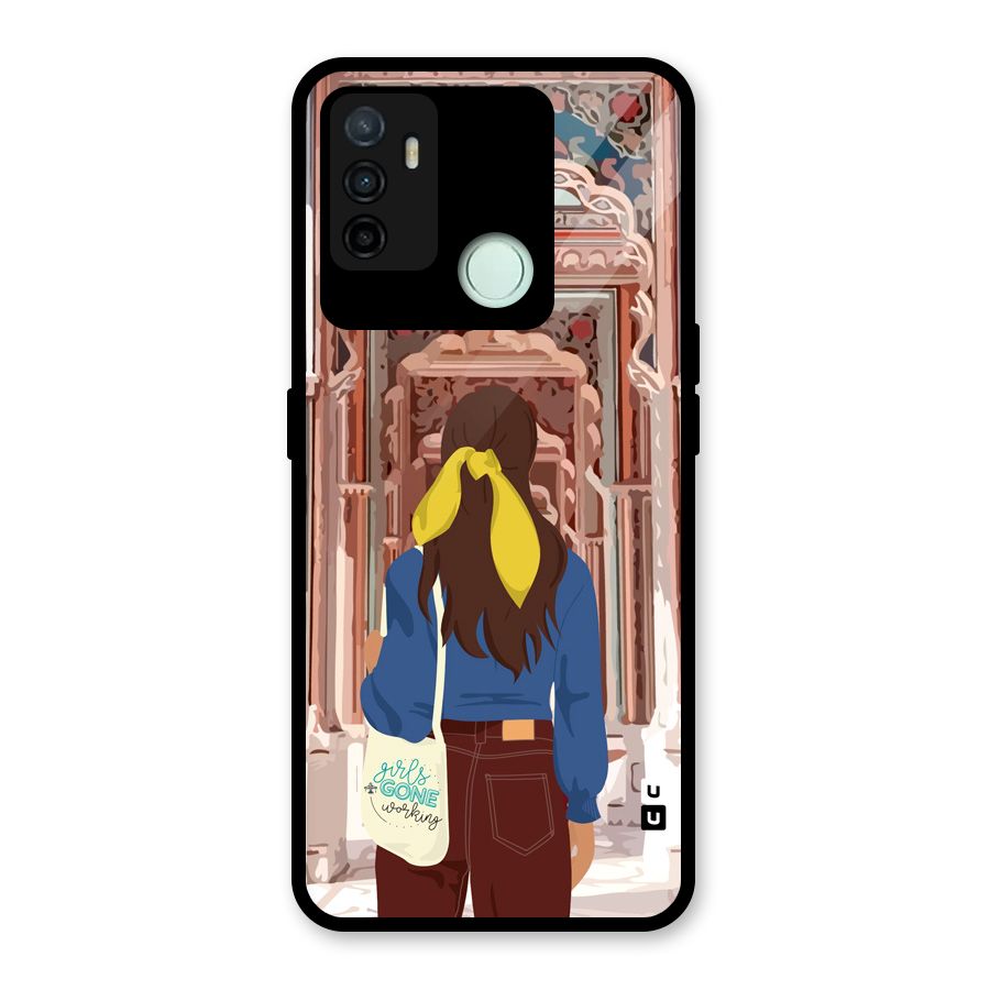wonderful Girl Glass Back Case for Oppo A53