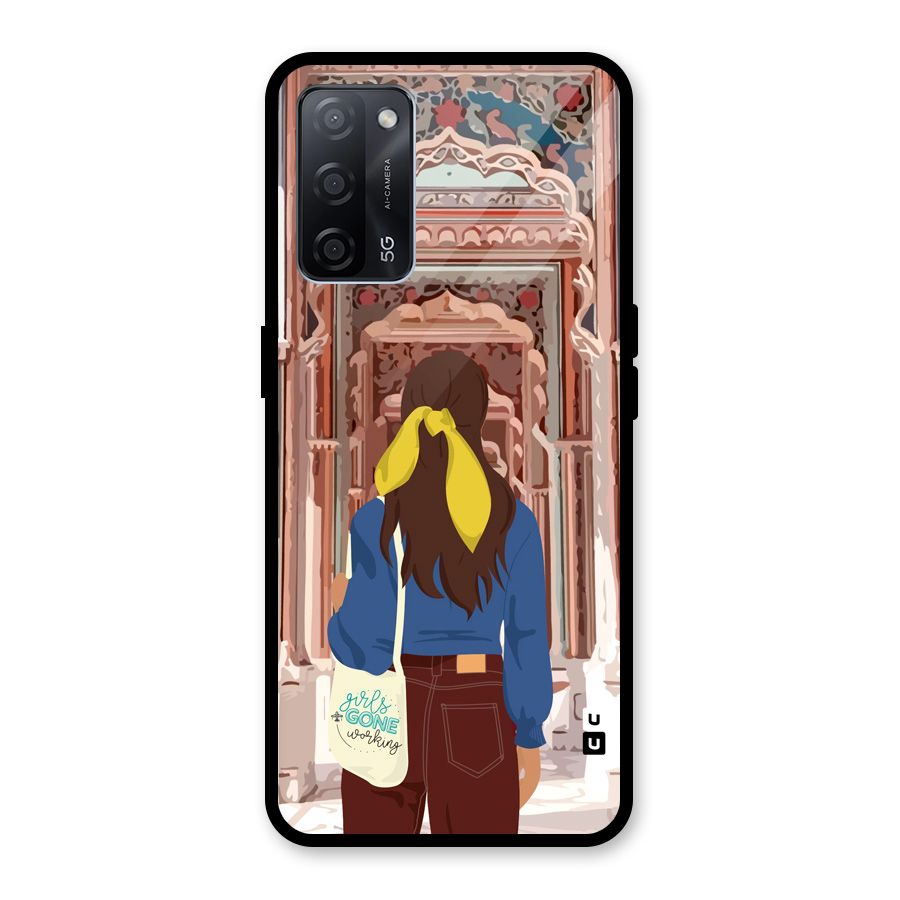 wonderful Girl Glass Back Case for Oppo A53s 5G