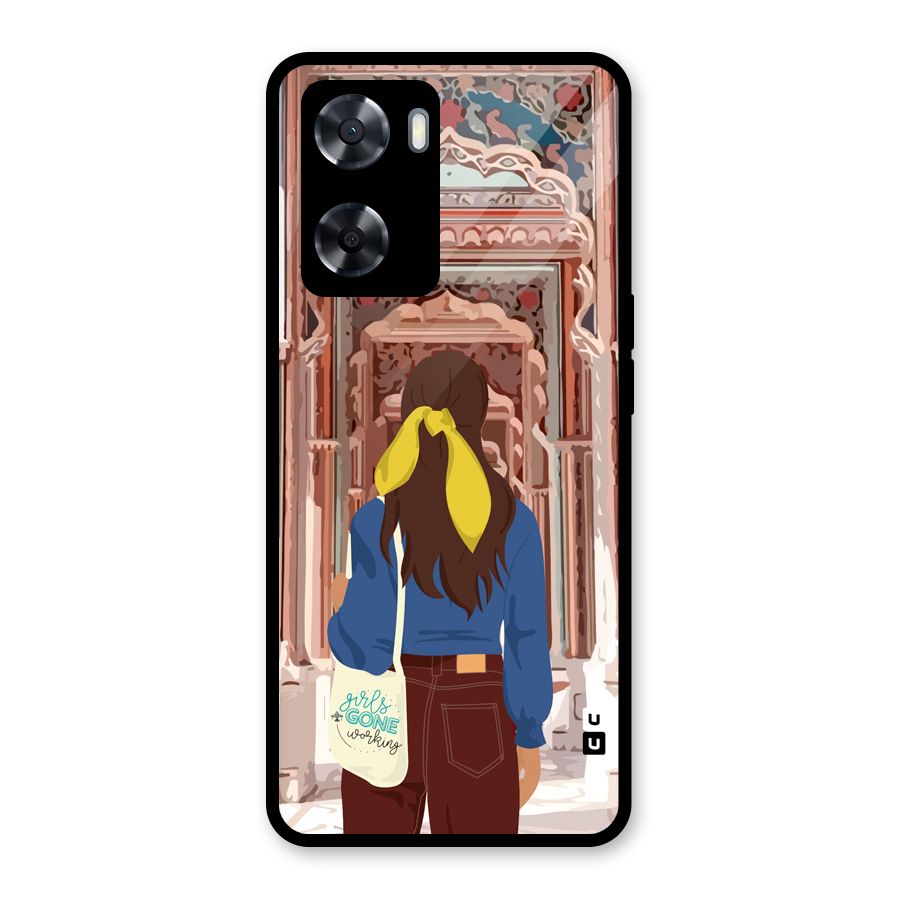 wonderful Girl Glass Back Case for Oppo A57 2022