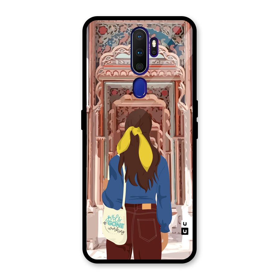 wonderful Girl Glass Back Case for Oppo A9 (2020)