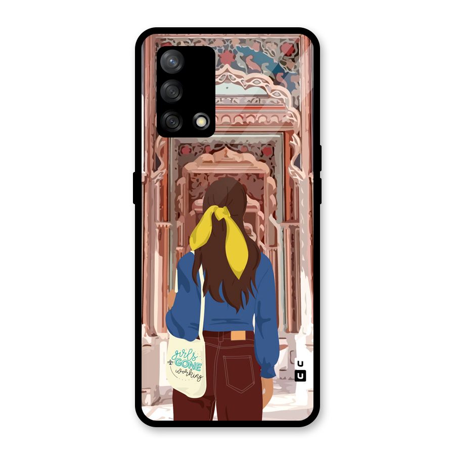 wonderful Girl Glass Back Case for Oppo F19