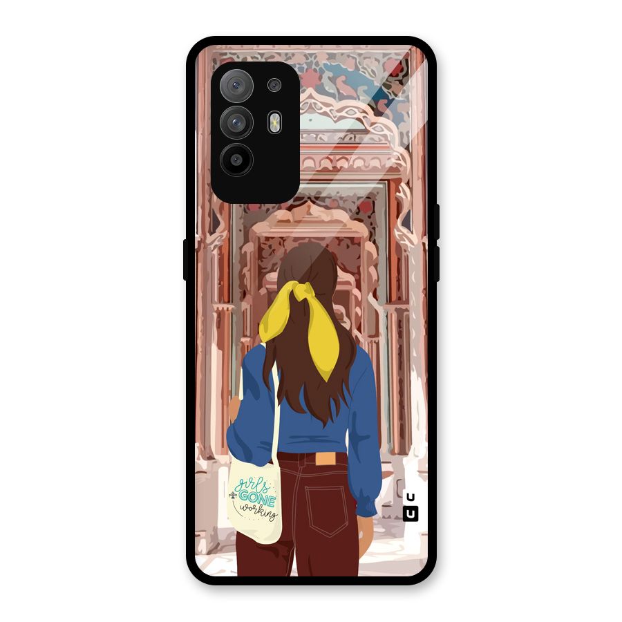 wonderful Girl Glass Back Case for Oppo F19 Pro Plus 5G
