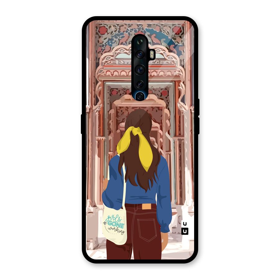 wonderful Girl Glass Back Case for Oppo Reno2 F