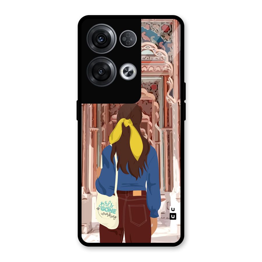 wonderful Girl Glass Back Case for Oppo Reno8 Pro 5G
