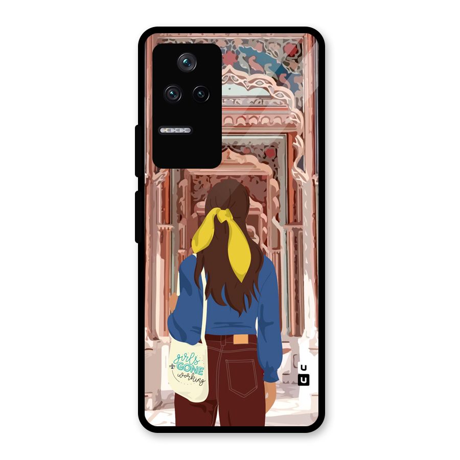 wonderful Girl Glass Back Case for Poco F4 5G