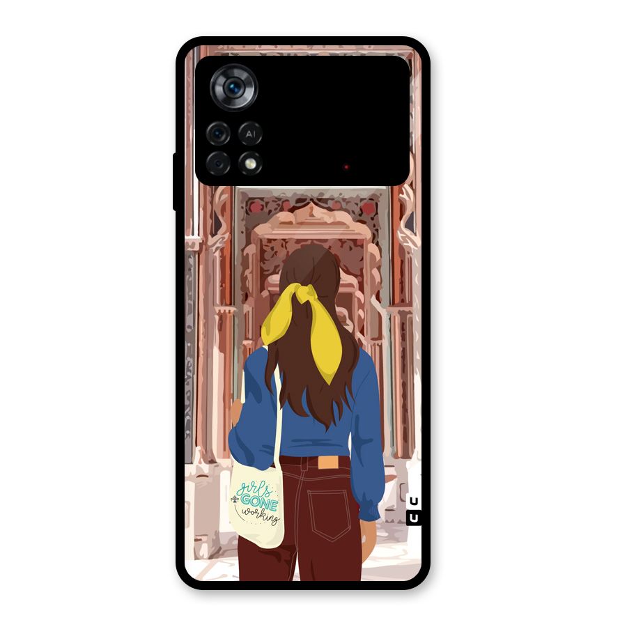 wonderful Girl Glass Back Case for Poco X4 Pro 5G