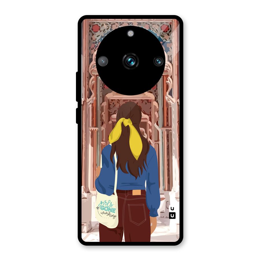wonderful Girl Glass Back Case for Realme 11 Pro Plus