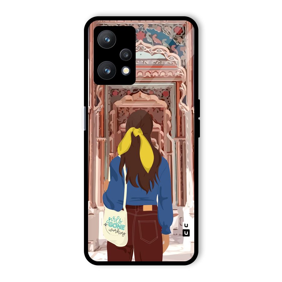 wonderful Girl Glass Back Case for Realme 9 Pro 5G