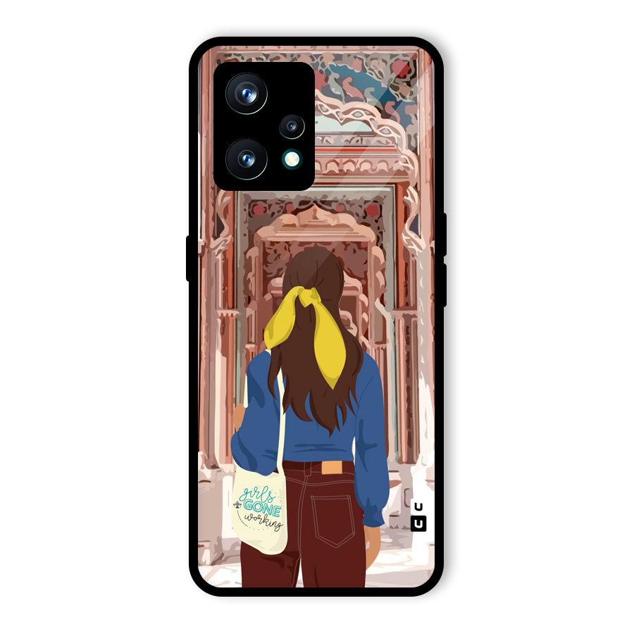 wonderful Girl Glass Back Case for Realme 9 Pro Plus 5G
