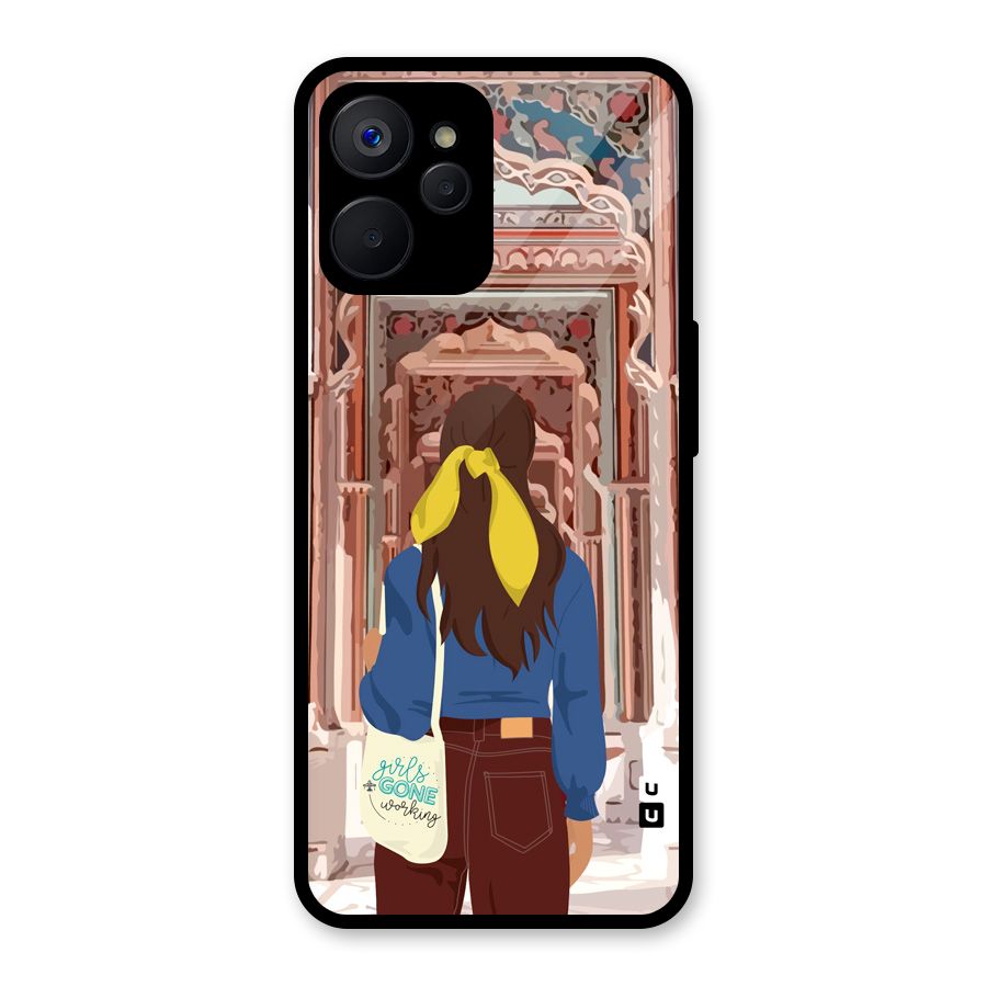 wonderful Girl Glass Back Case for Realme 9i 5G