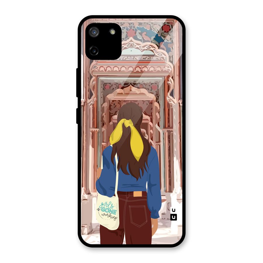 wonderful Girl Glass Back Case for Realme C11