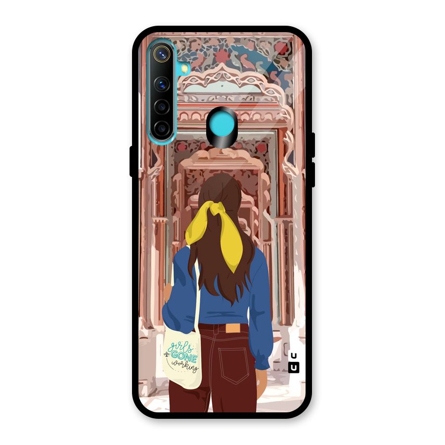 wonderful Girl Glass Back Case for Realme Narzo 10
