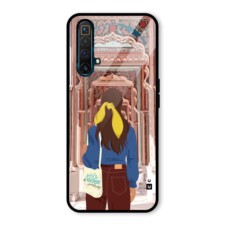 wonderful Girl Glass Back Case for Realme X3