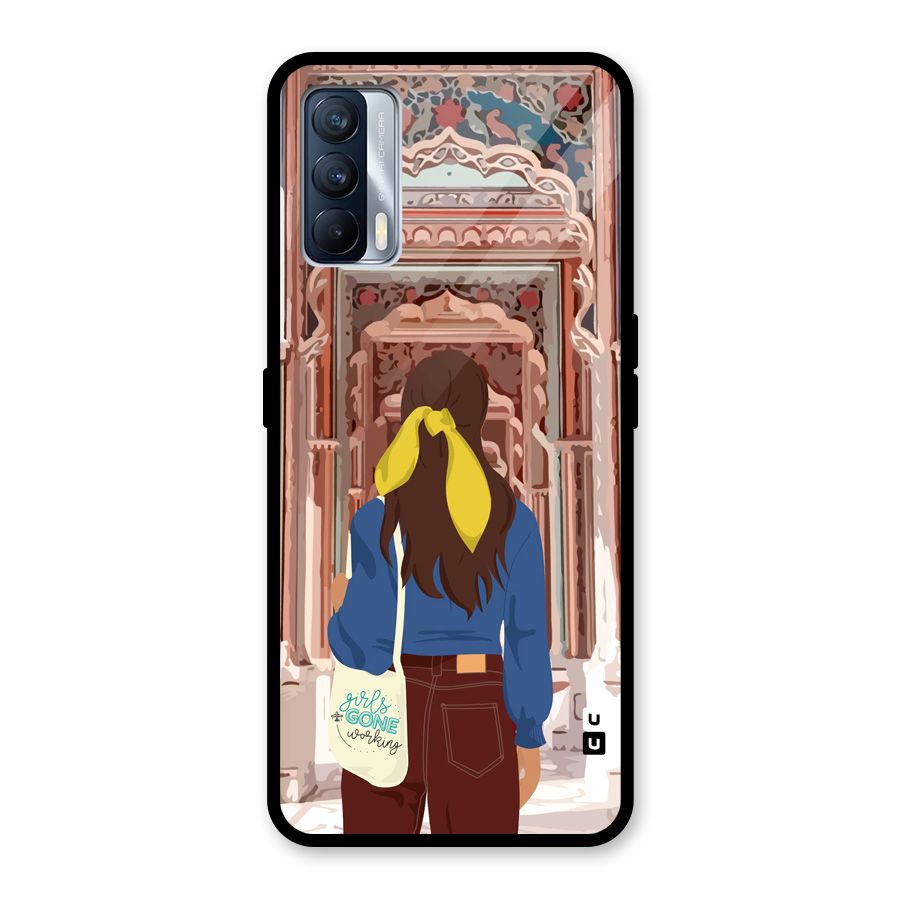 wonderful Girl Glass Back Case for Realme X7