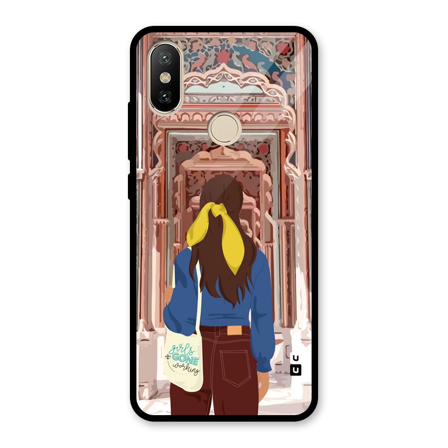wonderful Girl Glass Back Case for Redmi A2