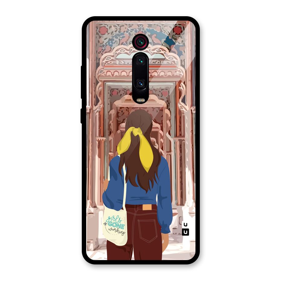 wonderful Girl Glass Back Case for Redmi K20